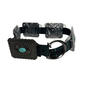 Lucky & Blessed Concha High Sierra Serape Turquoise
Tooled Square Belt
